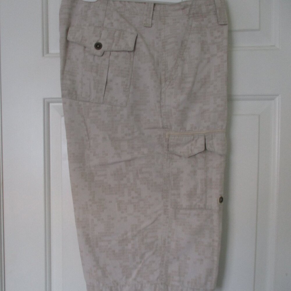 American Rag Mens Beige Cotton Camo 8-Pocket Cargo Pant NWOT - Size 36W*